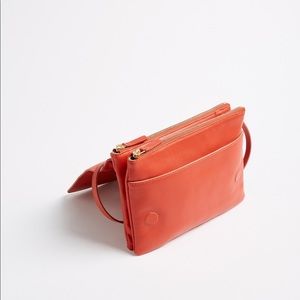 FRANK AND OAK - Leather cross body bag